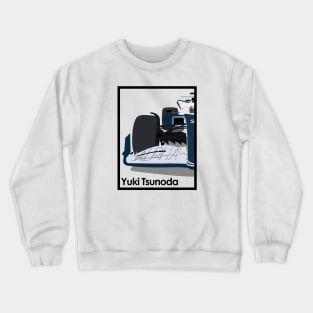 Yuki Tsunoda Formula One Race Car, Alpha Tauri AT03 Crewneck Sweatshirt